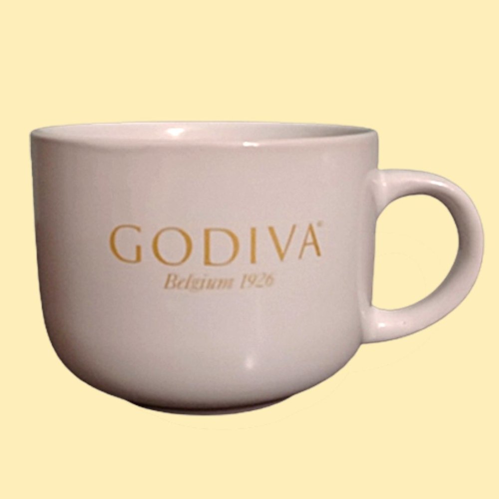 Godiva Mug | White and gold accents |  For Hot Chocolate or Coffee